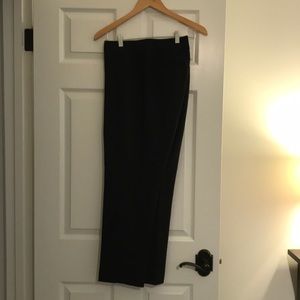 Black cropped ankle slacks from Loft